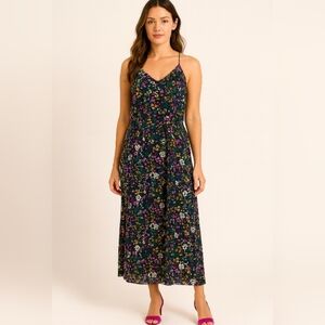 Old Navy  Multicolor Floral Spaghetti Strap Maxi Dress